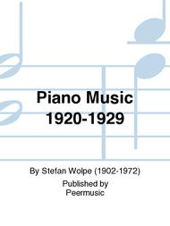 Piano Music 1920-1929