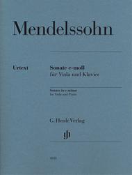 Sonata in c minor for Viola and Piano