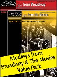 Dan Coates Popular Piano Library: Medleys from Broadway & Medleys from the Movies (Value Pack)