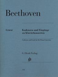 Ludwig van Beethoven - Cadenzas and Lead-Ins for Piano Concertos