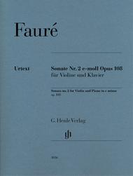 Sonata no. 2 for Violin and Piano in e minor Op. 108