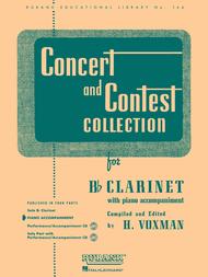 Concert and Contest Collections - Bb Clarinet (Piano Accompaniment part)
