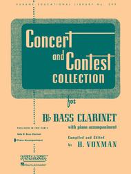 Concert and Contest Collections  - Bb Bass Clarinet (Piano Accomopaniment part)
