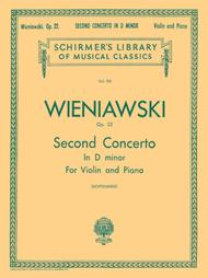 Second Violin Concerto In D Minor, Op. 22 - Violin/Piano