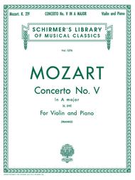 Violin Concerto No. 5 in A Major, K. 219 - Violin/Piano