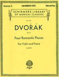 Four Romantic Pieces For Violin And Piano, Op. 75