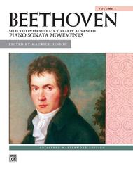 Beethoven -- Selected Intermediate to Early Advanced Piano Sonata Movements, Volume 1