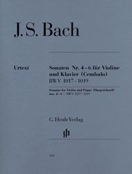 Sonatas for Violin and Piano (Harpsichord) Nos. 4-6 BWV 1017-1019