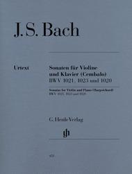 Three Sonatas for Violin and Piano (Harpsichord) BWV 1020, 1021,1023