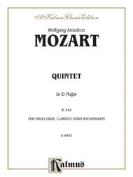 Piano Quintet In E Flat K. 452